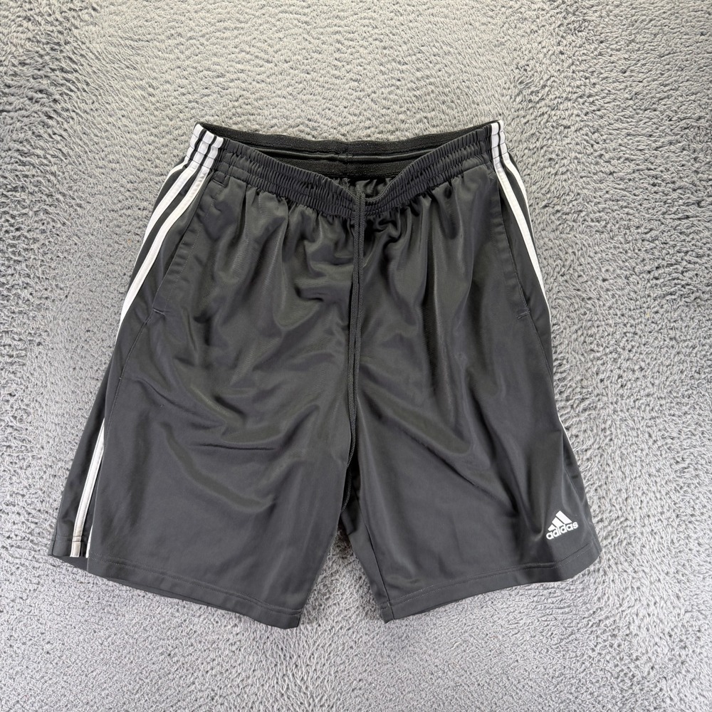 Adidas‎ Shorts Mens 2XL Black Athletic 3 Stripes Sports Summer Running Sports
